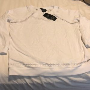 Armani Exchange White Sweatshirt